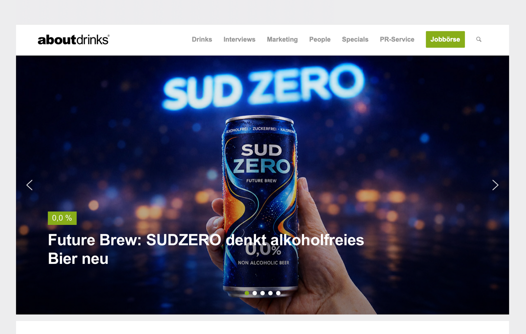about-drinks.com berichtet über Sudzero